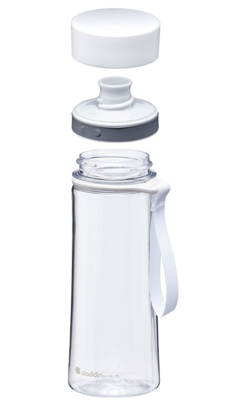 Aladdin Aveo Sustainable Tritan 350ml Water Bottle Clear/White-1